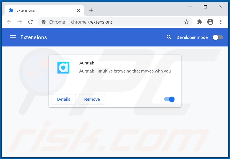 Removing search.aura-search.net related Google Chrome extensions