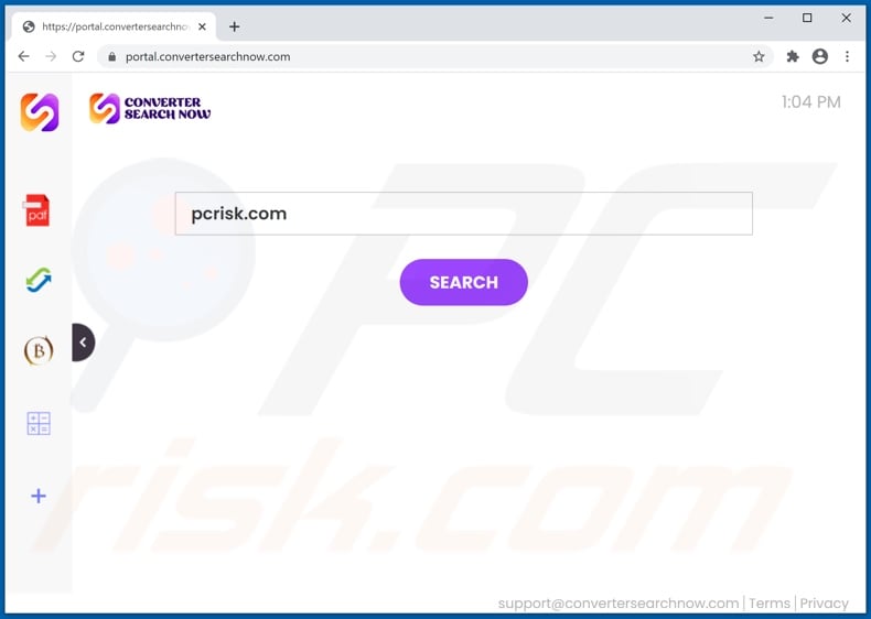 convertersearchnow.com browser hijacker