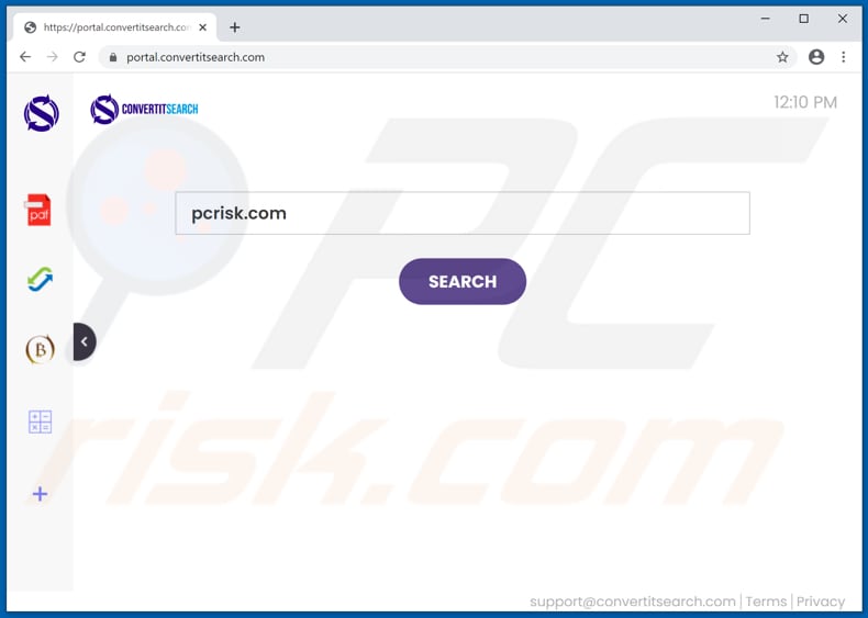 convertitsearch.com browser hijacker