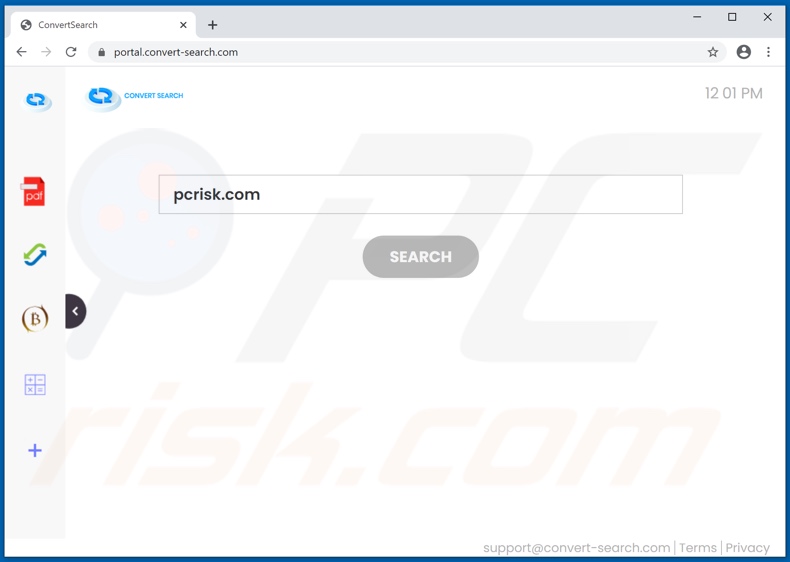 convert-search.com browser hijacker
