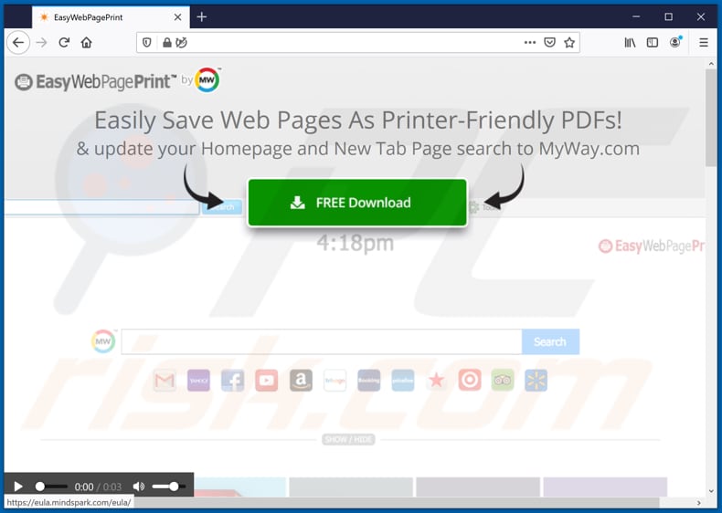 easywebpageprint toolbar promoter firefox