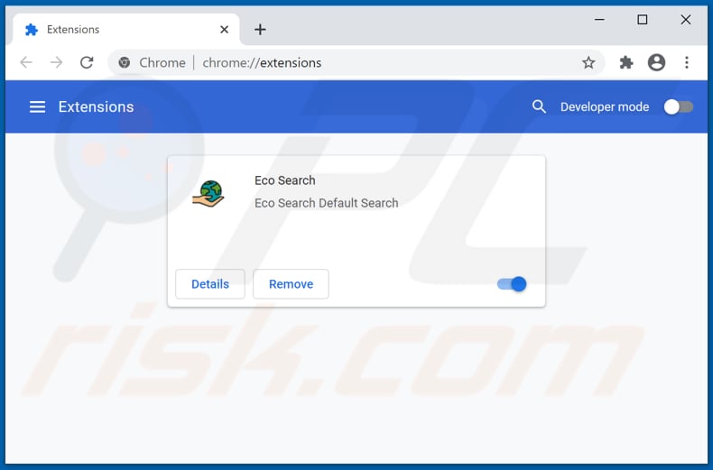 Removing ecosearch.club related Google Chrome extensions