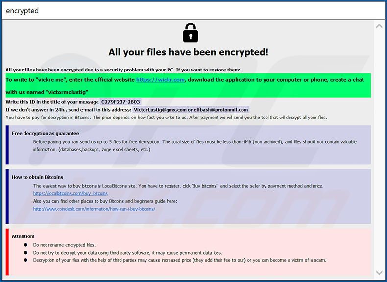 Eight ransomware info.hta file (2020-09-28)