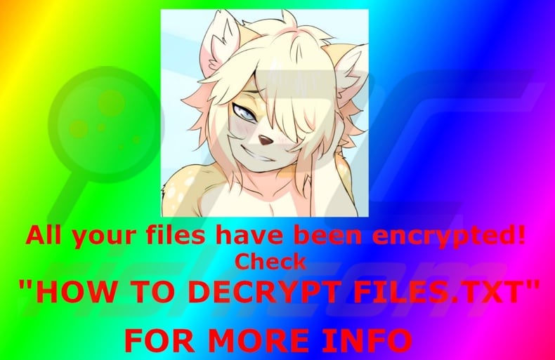 Fappy ransomware wallpaper