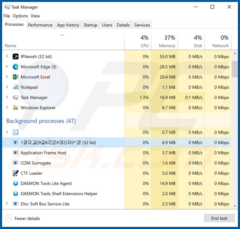 jeefo malware 1갥갂갏9갏8갃갌갡2갂0갨 process in task manager