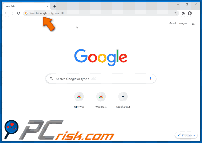 quicknewtab-com provides google results