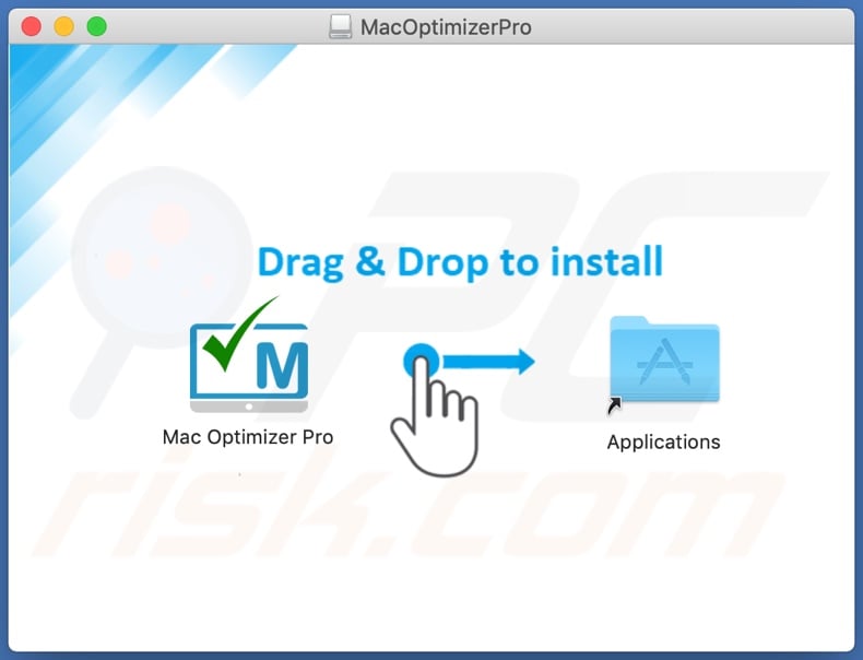 Installation setup of Mac Optimizer Pro PUA