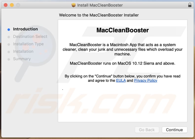 maccleanbooster unwanted application installer