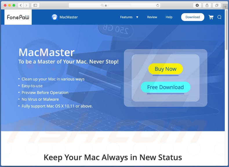 macmaster unwanted application promoter page