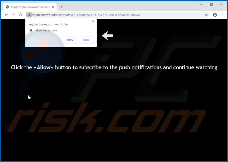 mybestnewz[.]com pop-up redirects