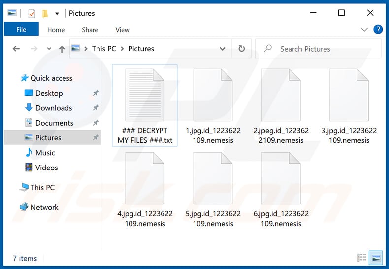 Files encrypted by Nemesis ransomware - .id_[victim_ID].nemesis extension (2020-09-24)
