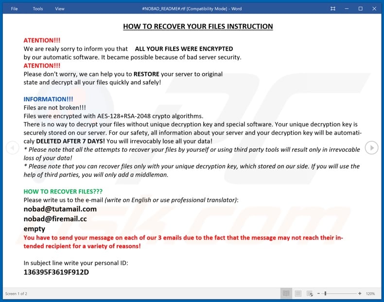 NOBAD decrypt instructions (#NOBAD_README#.rtf)