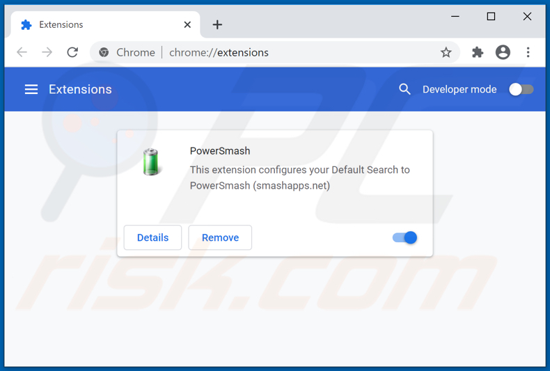 Removing smashapps.net related Google Chrome extensions
