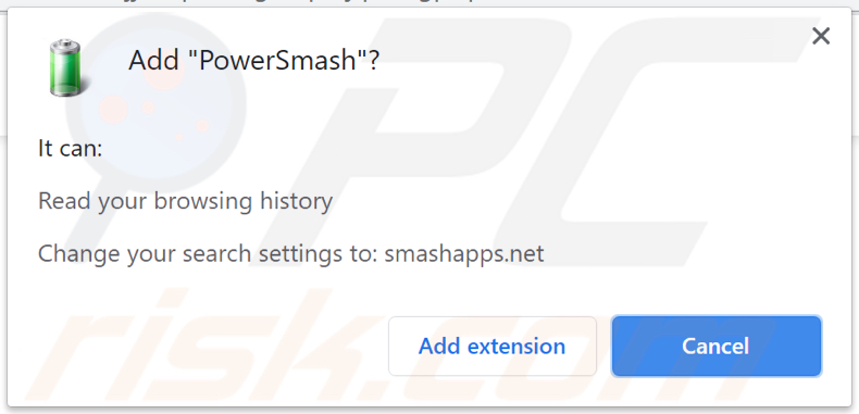 powersmash browser hijacker notification