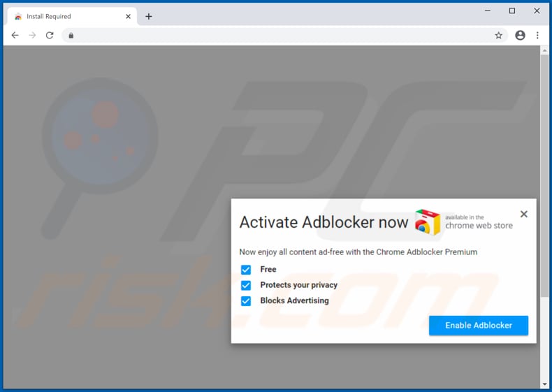 Website used to promote PowerSmash browser hijacker