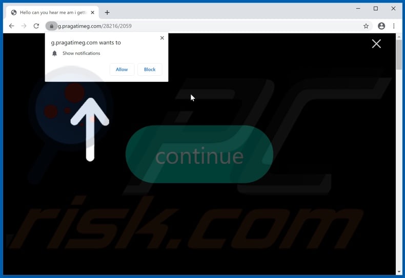 pragatimeg[.]com pop-up redirects