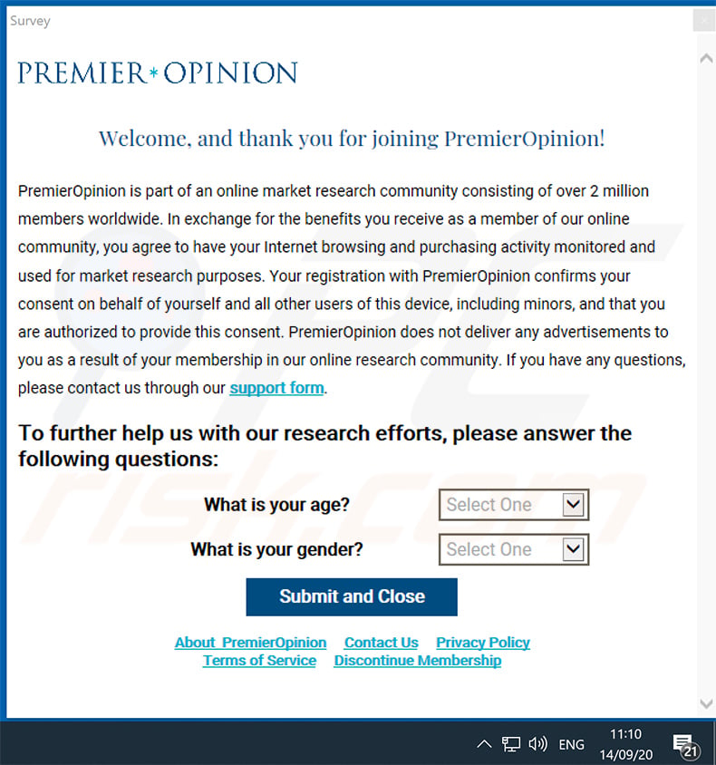 PremierOpinion advertisements