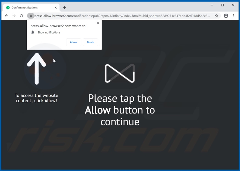 press-allow-browser2[.]com pop-up redirects