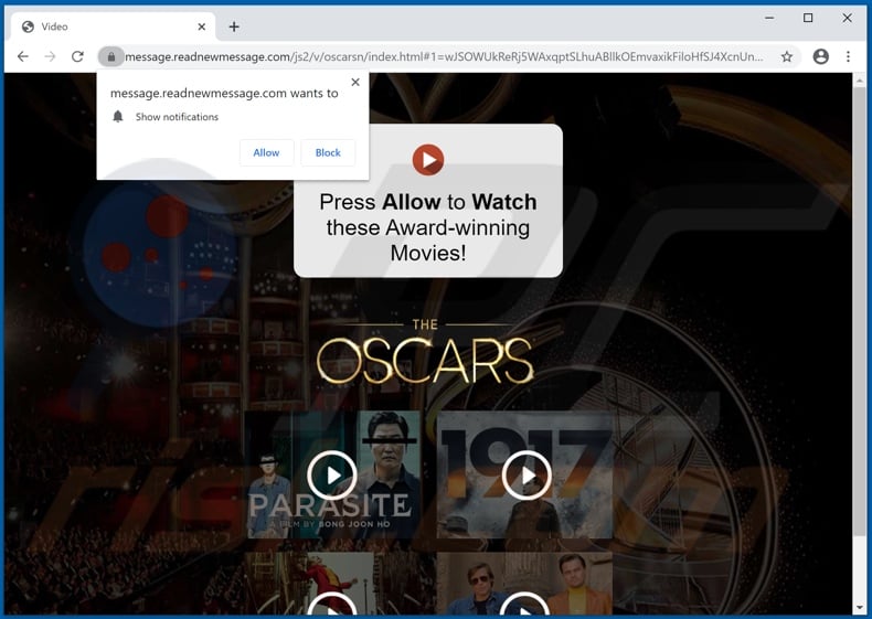 readnewmessage[.]com pop-up redirects