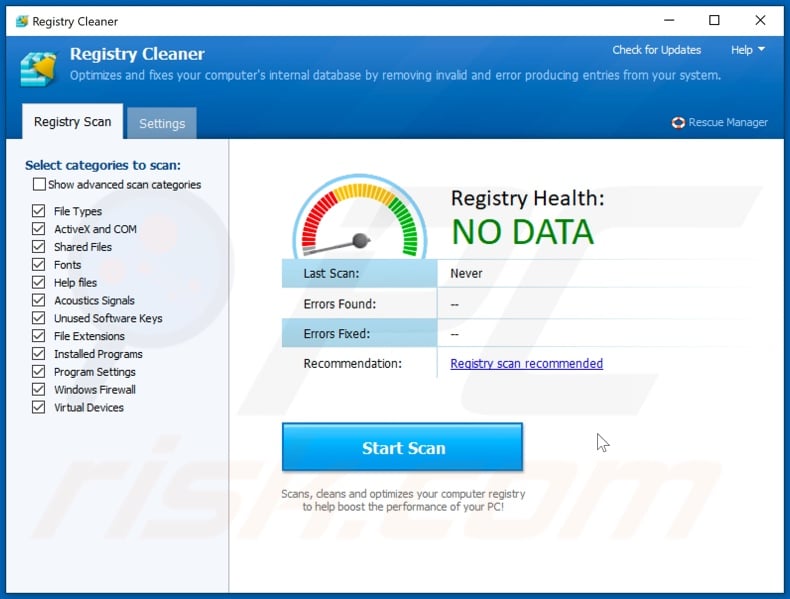 Registry Cleaner unwanted application