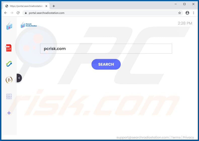 searchradiostation.com browser hijacker