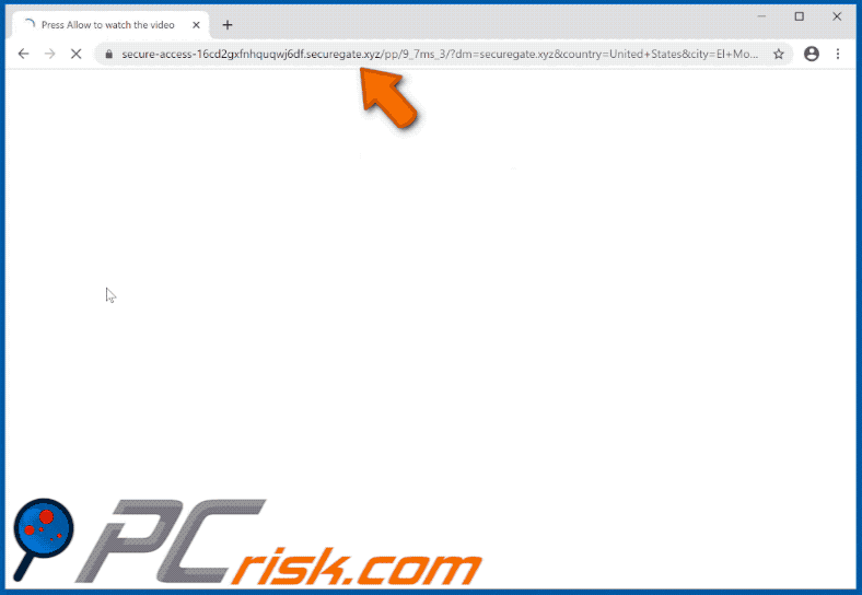 securegate[.]xyz website appearance (GIF)