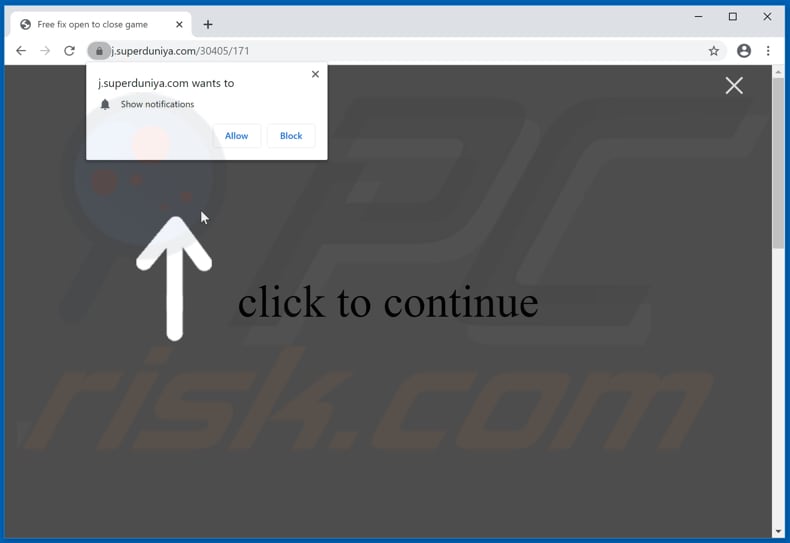 superduniya[.]com pop-up redirects