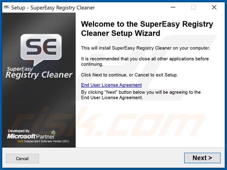 SuperEasy Registry Cleaner PUA installation setup