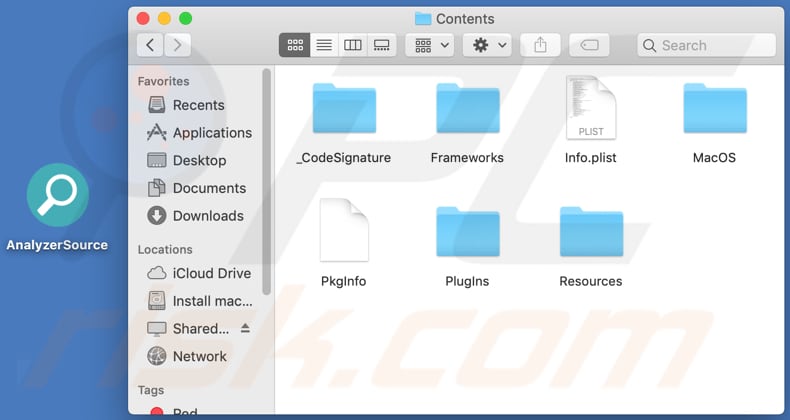 analyzersource adware contents folder