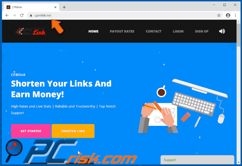 cpmlink[.]net website appearance (GIF) 3