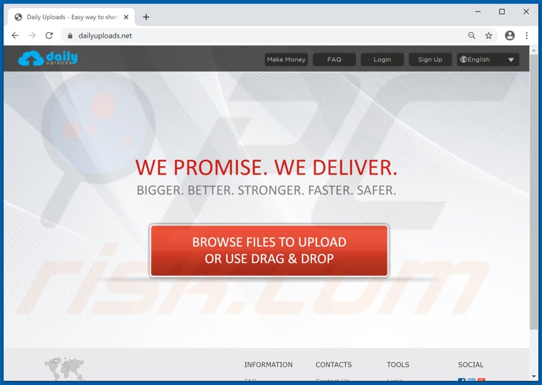dailyuploads[.]net pop-up redirects