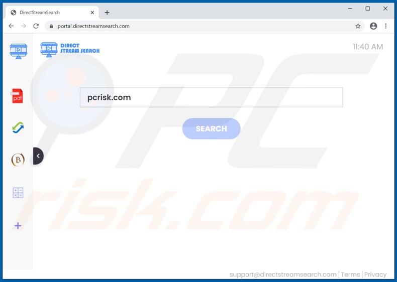 directstreamsearch.com browser hijacker