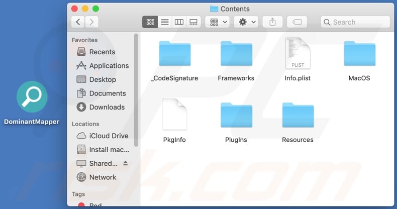 DominantMapper adware install folder