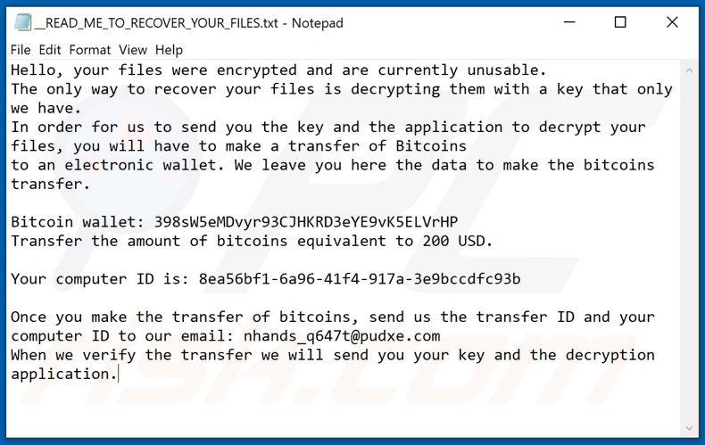 Encrp decrypt instructions (__READ_ME_TO_RECOVER_YOUR_FILES.txt)