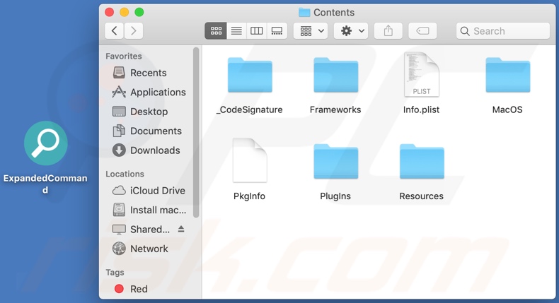ExpandedCommand adware install folder