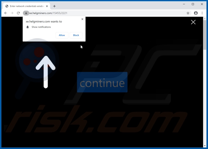 helgminers[.]com pop-up redirects