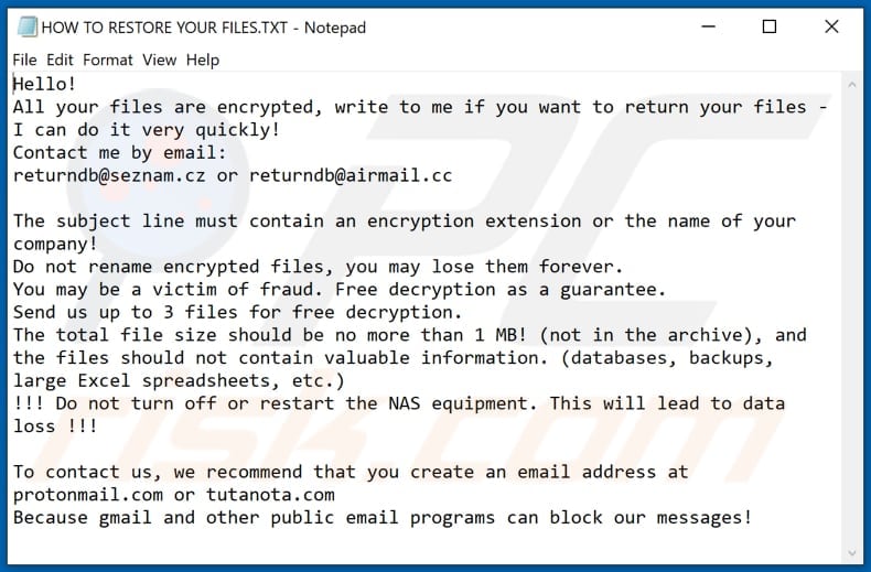 Ijikpvj decrypt instructions (HOW TO RESTORE YOUR FILES.TXT)