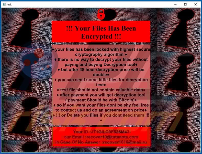 Lalaland decrypt instructions (!INFO.HTA)
