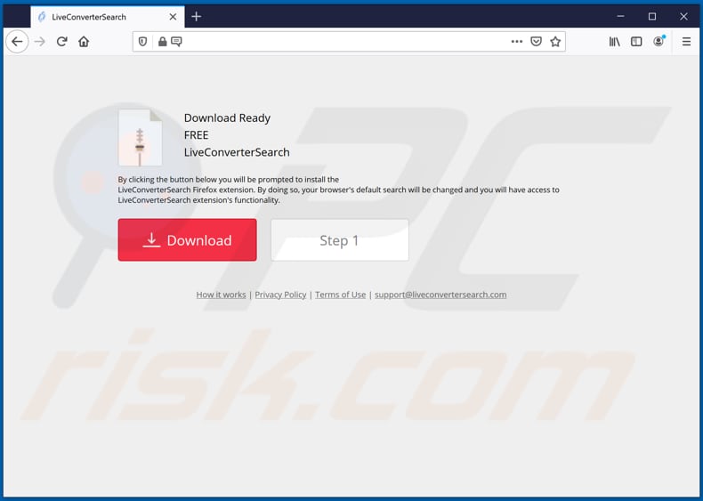 liveconvertersearch browser hijacker promoter firefox