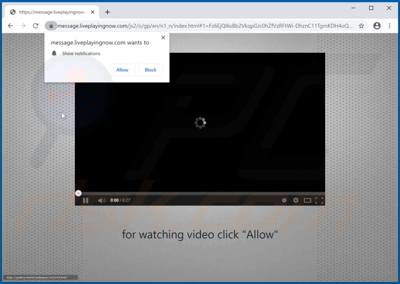 liveplayingnow[.]com pop-up redirects
