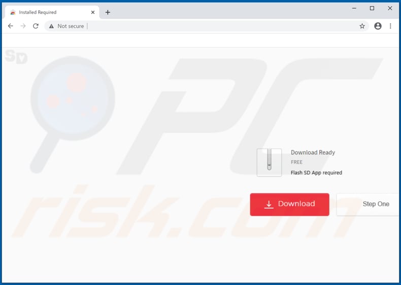 Website used to promote Mytab App browser hijacker