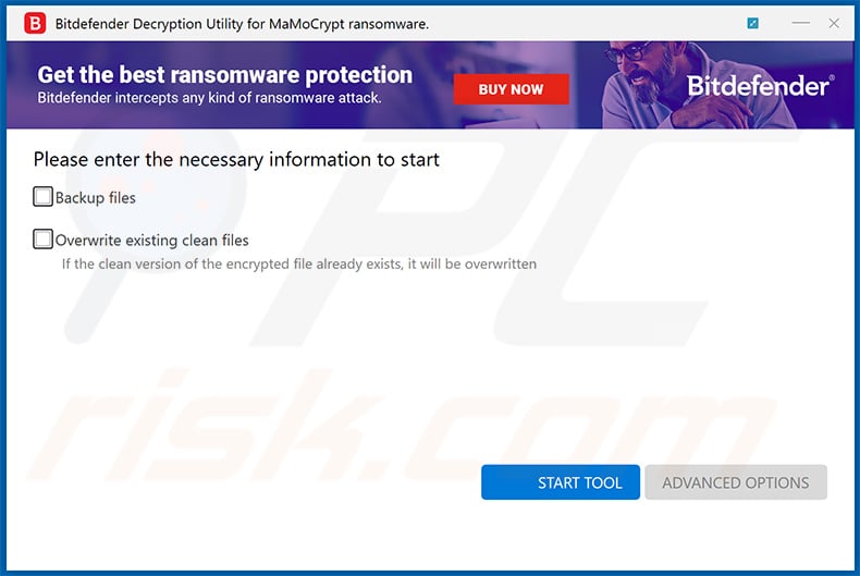 MZRevenge ransomware decryption tool by Bitdefender