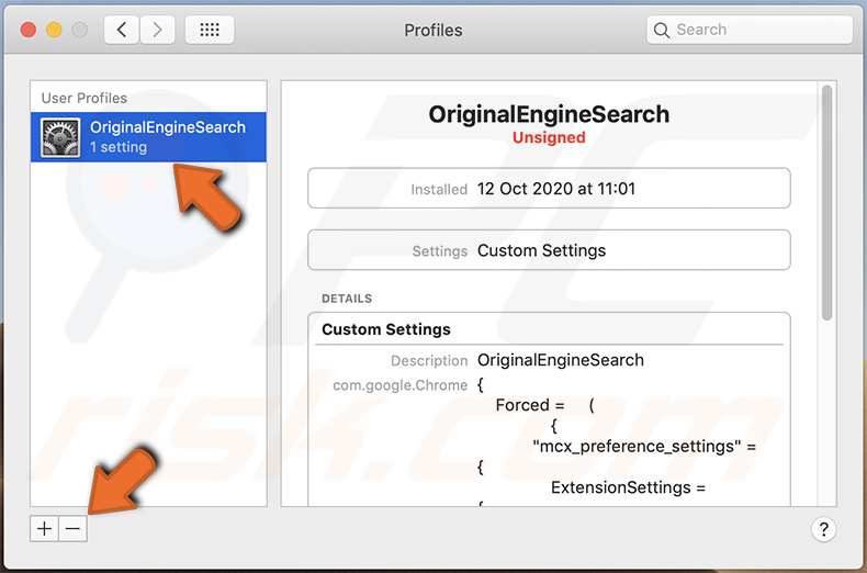 OriginalEngineSearch profile