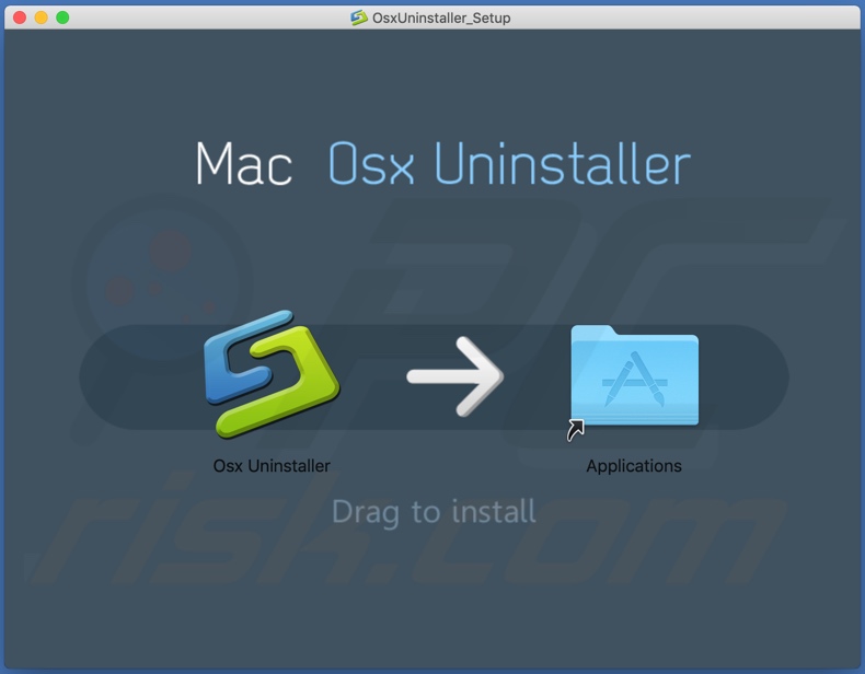 Installation setup of Osx Uninstaller PUA