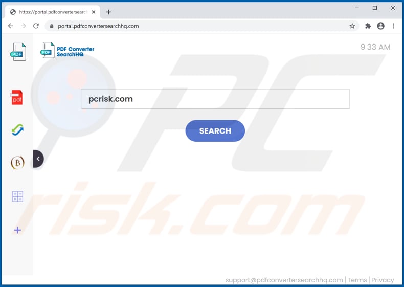 pdfconvertersearchhq.com browser hijacker