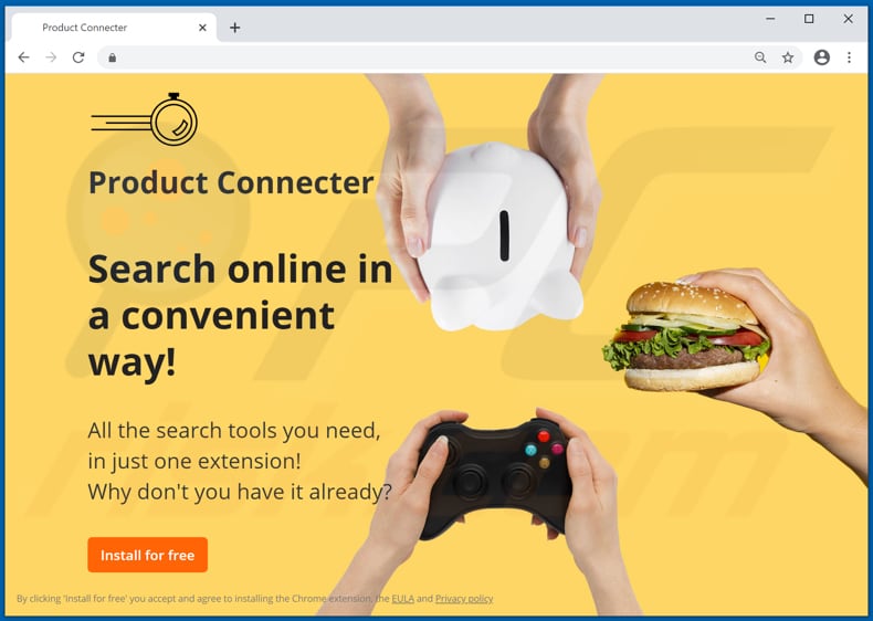 Product Connecter pop-up redirects