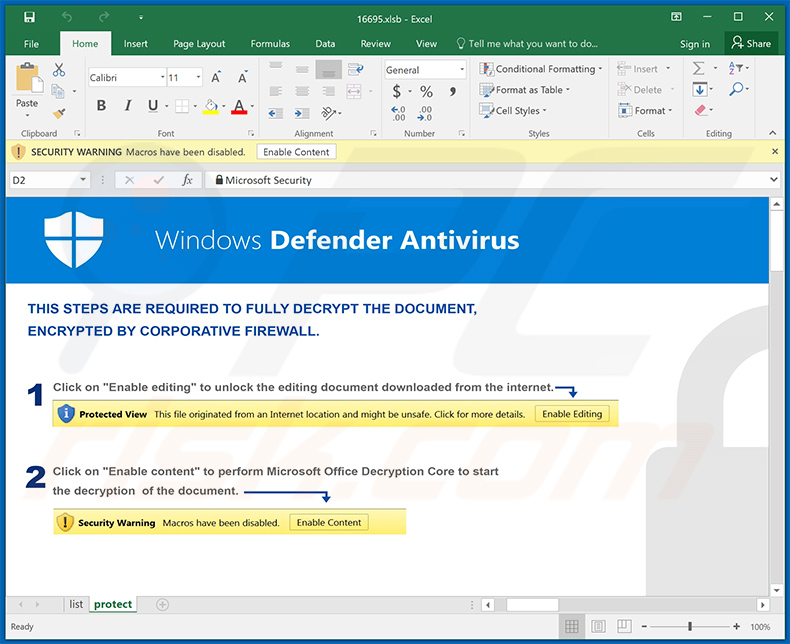 Malicious MS Excel document used to inject Qakbot malware (2020-10-08)