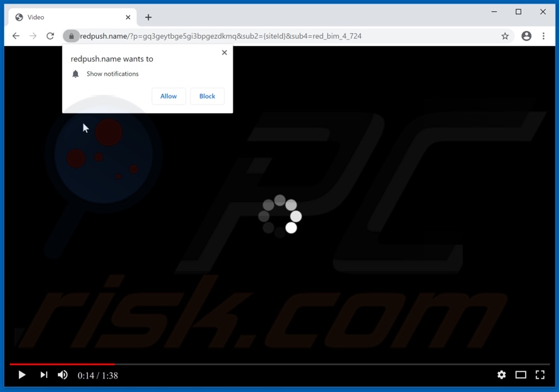 redpush[.]name pop-up redirects