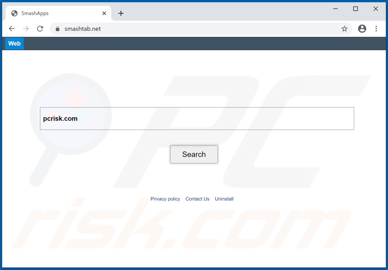 smashtab.net browser hijacker