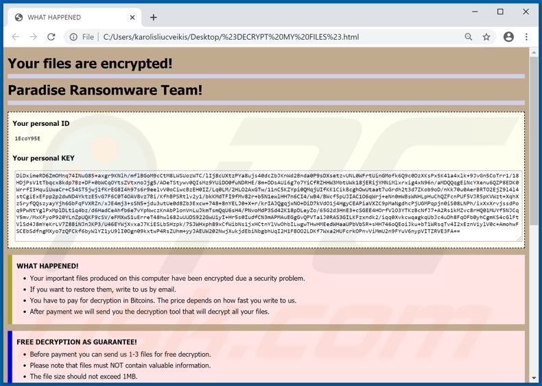 Xdddd decrypt instructions (#DECRYPT MY FILES#.html)